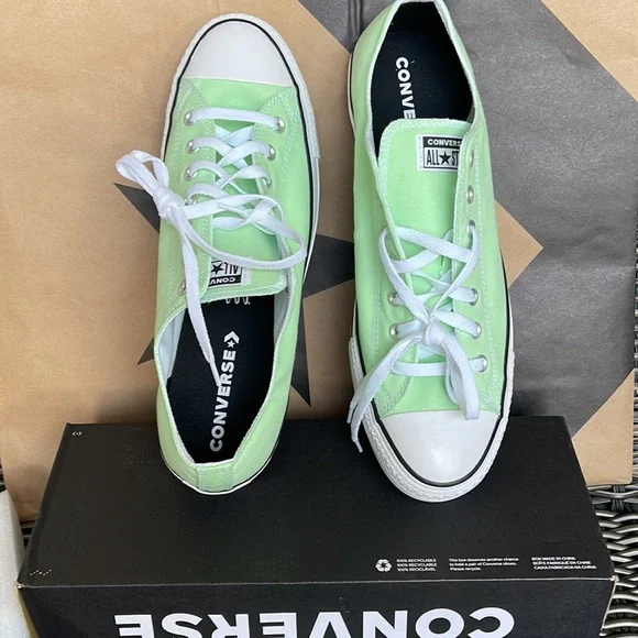 Converse CTAS OX VAPOR GREEN/WHITE/ MENS - Picture 13 of 16